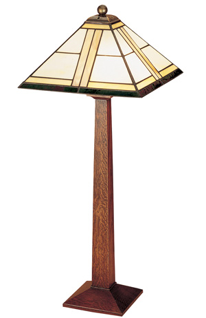 Stickley squrea base table lamp