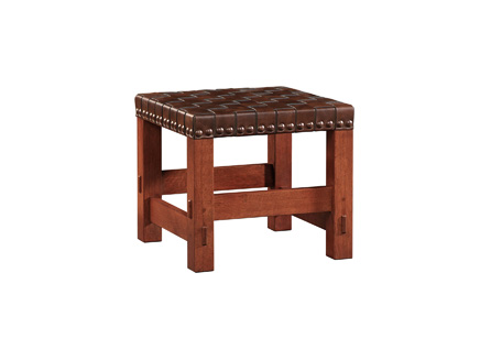 297 Woven Leather Stool