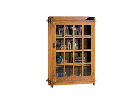 643 Single Bookcase with Glass Door