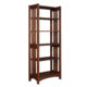 Open wooden bookcase
