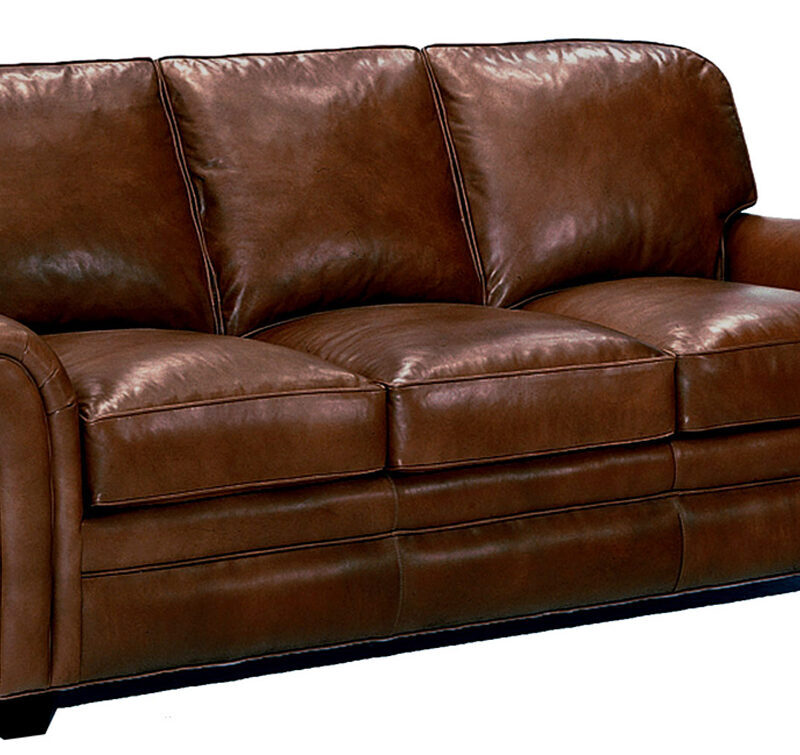 Brown Leather Sofa