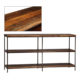 wood and metal console