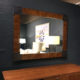 wood framed mirror