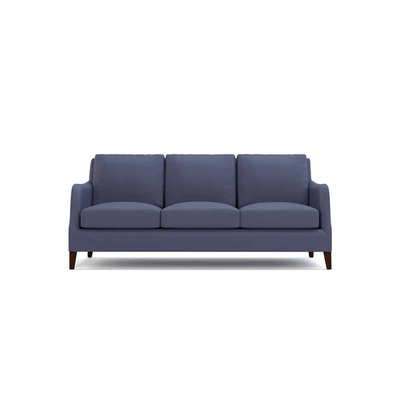 blue fabric sofa