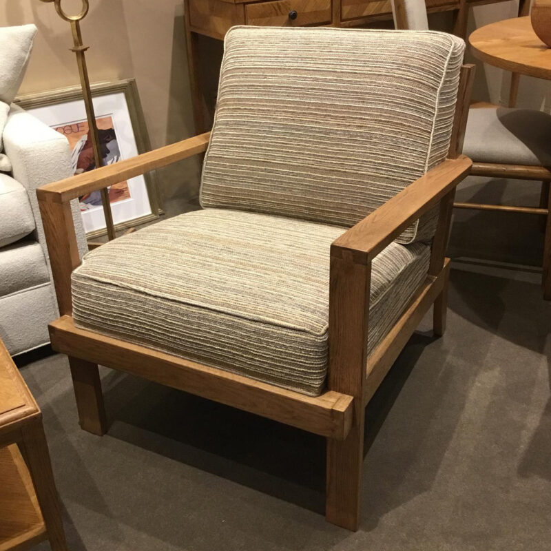 wood framed chair