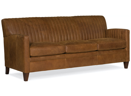 Barnabus 3 cushions leather sofa
