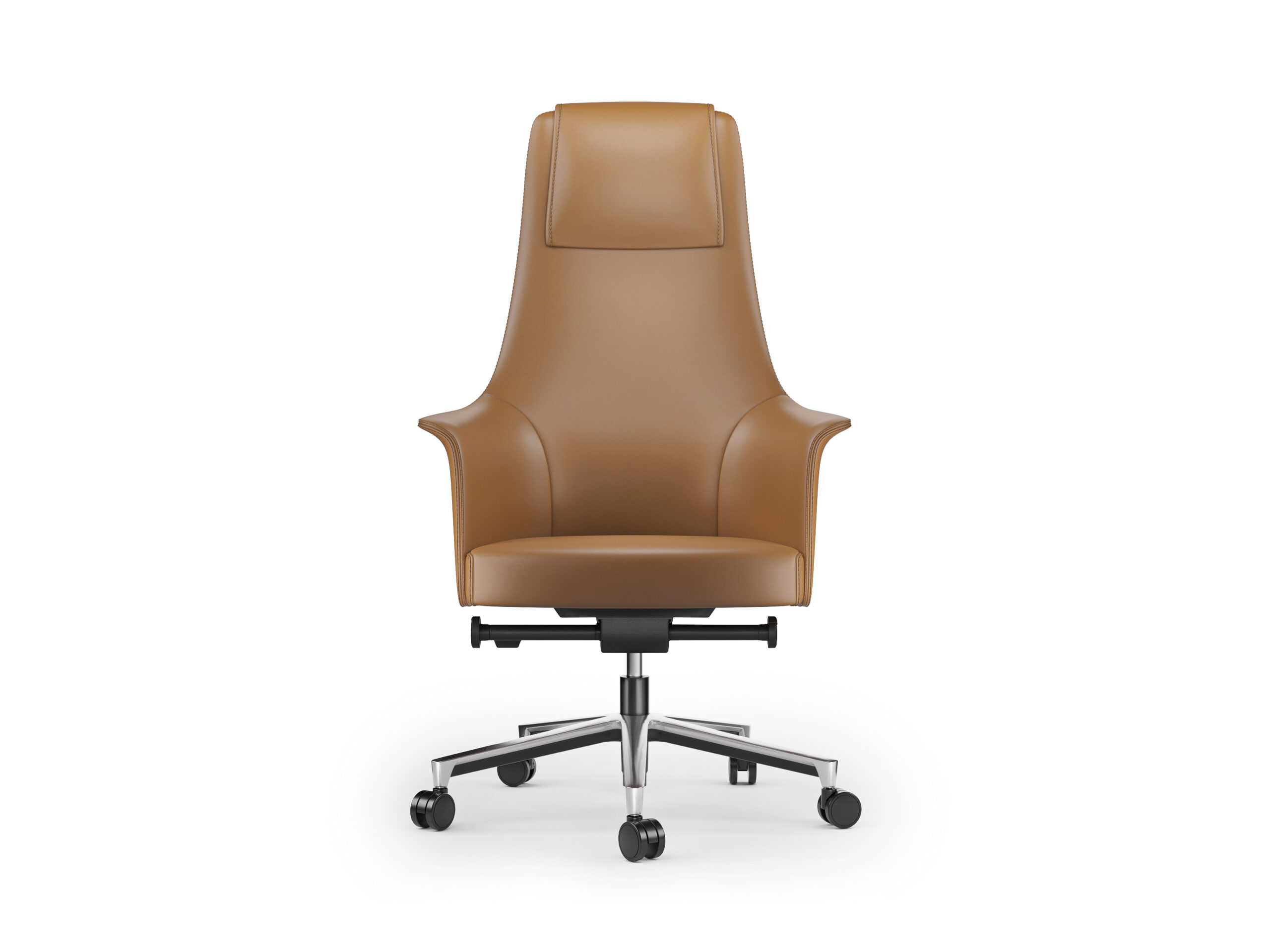 office chair brown leather