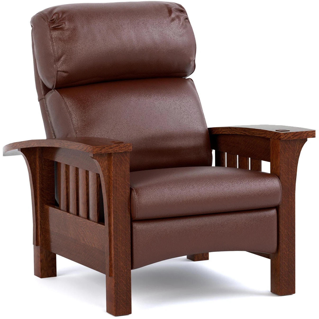 Burgundy Leather recliner