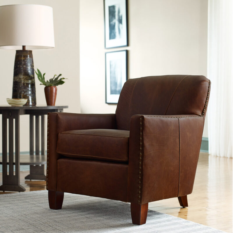 leather occasional chair
