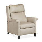 white leather recliner