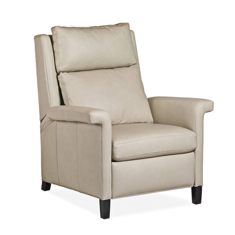 white leather recliner