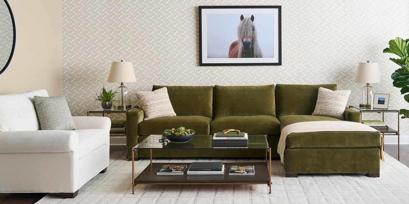 living room sofa with chaise